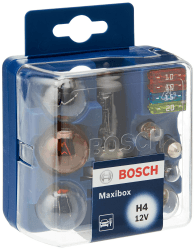 BOSCH 1987301111 H4 Maxibox Glühlampen Maxibox H4