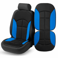 Walser Auto-Sitzaufleger Novara, Auto-Sitzauflage, Sitzschoner-PKW universal, Autositzschoner, Auto-Schutzunterlage, Sitzschoner-LKW schwarz/blau Blau Novara