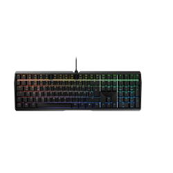 CHERRY MX BOARD 3.0 S, Mechanische Gaming-Tastatur mit Kabel, Deutsches Layout (QWERTZ), Aluminium-Gehäuse, RGB-Beleuchtung, MX SILENT RED Switches, Schwarz Schwarz Deutsches Layout - QWERTZ