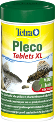 Tetra Pleco XL Tablets – Nährstoffreiches Fischfutter für alle größeren pflanzenfressenden Bodenfische mit unterständigem Maul, 133 Tabletten XL Tabletten 133 stück (1er Pack)