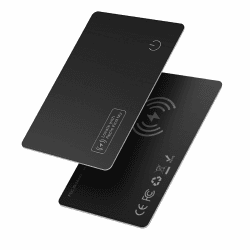 Vodeson Ultra-Slim wasserdichte IP68 Wallet Tracker Card, kabelloses Aufladen, kompatibel mit Apple Find My (nur iOS) - Ideal für Geldbörsen, Handys, Gepäck und mehr (1)