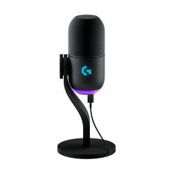 Logitech G Yeti GX dynamisches RGB-Gaming-Mikrofon mit LIGHTSYNC, USB-Mikrofon zum Streaming, Superniere, USB-Plug-and-Play für PC/Mac – Schwarz Schwarz Mikrofon