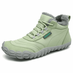 SAGUARO Winter Barfußschuhe Warm Gefüttert Winterschuhe für Damen Herren,EU Gr.36-48 37 EU Grün