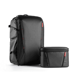 PGYTECH OneMo 2 35-45L Kamerarucksack mit Umhängetasche Professionelle, Fotorucksack Groß mit Laptopfach Kamera Rucksack Wasserdicht Kompatibel für Sony/Canon/Nikon/DSLR/DJI/FPV, Schwarz 35-45L Schwarz