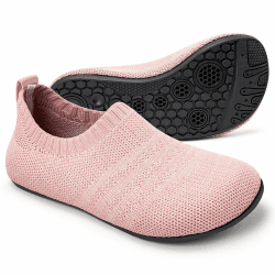 Sosenfer Kinder Hausschuhe Jungen mädchen Anti-Rutsch Sohle Kleinkinder Schuhe Baby Slipper Unisex-SHLAN-28XINXIN Hell Pink 28 EU