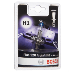 Bosch H1 Plus 120 Gigalight Fahrzeuglampe 12V 55W P14,5s (1 Stück) H1 - Plus 120 Gigalight