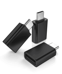 Für iPad Mini 7 Adapter,Basesailor USB C auf USB Adapter 3 Pack,Thunderbolt 4 Typ C Male zu A Female OTG USBC Stecker zu USB Buchse für MacBook Air,iPhone 16 15 Pro Max,Samsung A55 A54 S24 Plus Ultra Schwarz
