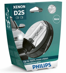 Philips 85122XV2S1 Xenon-Scheinwerferlampe X-tremeVision D2S Gen2, Einzelblister D2S Single