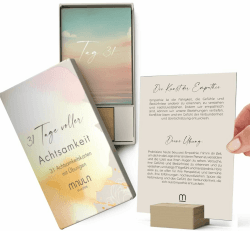 Adventskalender 2024 Frauen - 31 Achtsamkeitsübungen - Adventskalender Frauen Achtsamkeit & Motivation - Adventskalender Sprüche - Adventkalender Tischkalender - Adventskalender Achtsamkeit Milula
