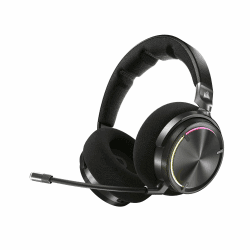 Corsair Virtuoso MAX Wireless Gaming-Headset mit Bluetooth – Dolby Atmos, SoundID, Aktive Geräuschunterdrückung, Mikrofon in Rundfunkqualität, Graphene-Treiber, für PC, Mac, PS5, PS4 – Kohlenstoff