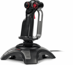 Speedlink PHANTOM HAWK Flight Stick - Joystick für PC/ Computer, Controller für Simulator-Spiele, USB, schwarz Single