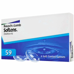 Bausch + Lomb SofLens 59 Monatslinsen, sphärische Kontaktlinsen, weich, 6 Stück BC 8.6 mm / DIA 14.2 / -2.5 Dioptrien -2.5 Dioptrien 8.6 Millimeter 14.2 Millimeter 6