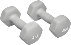Amazon Basics Neopren Hanteln Gewichte (2er-Sets, 1kg - 5kg Hanteln) 4 Kilogramm Single