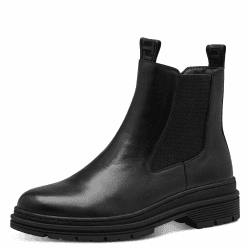 Tamaris Damen Chelsea Leder 40 EU Black Leather