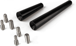 BlackNugget® Autoantenne - Universal Kfz Antenne für alle Autos - Dachantenne mit erstklassiger Empfangsqualität - Kurze Auto Antenne für AM & FM Empfang - DAB Antenne Auto | Kurzstabantenne 9 & 5 cm