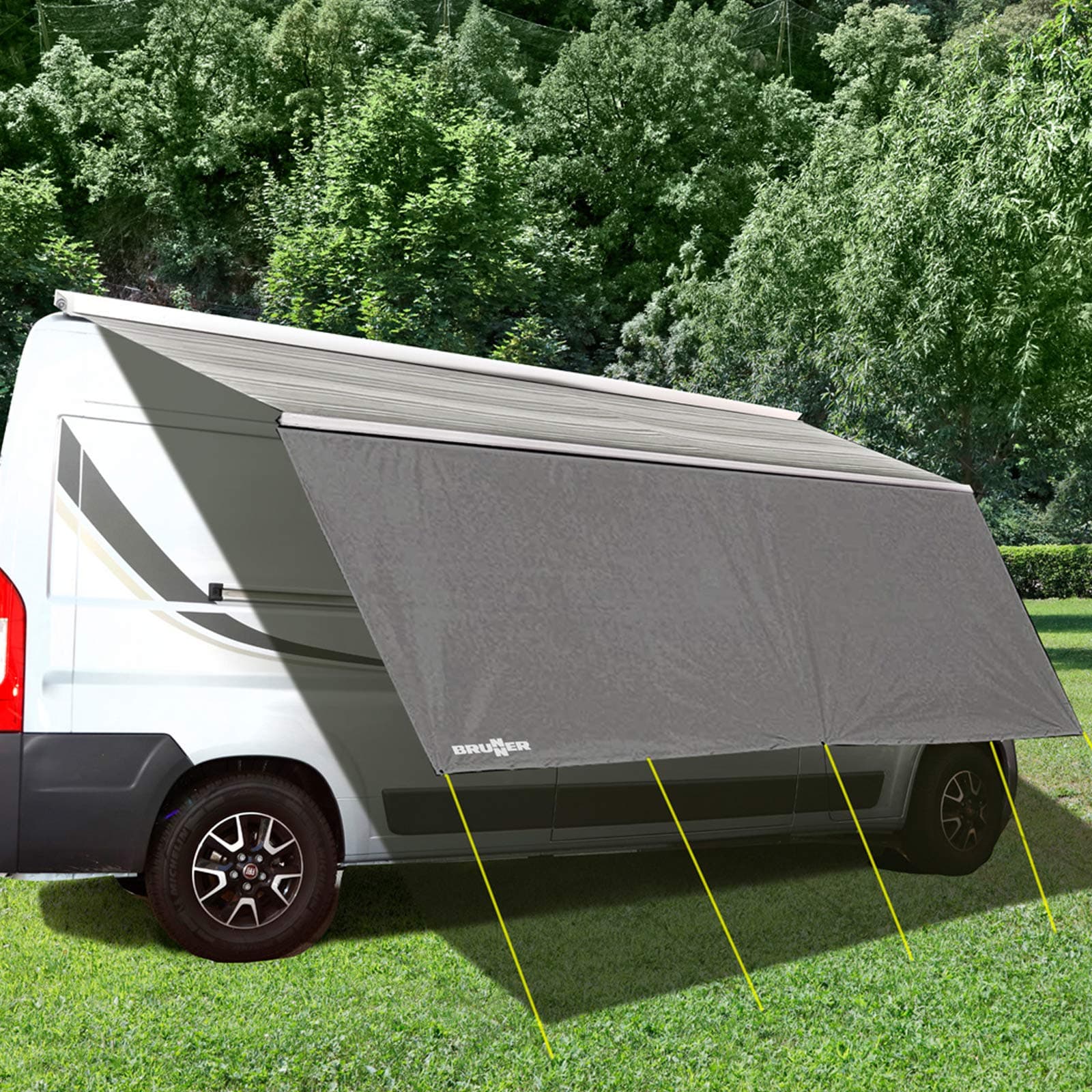 Brunner Camping Sonnensegel Sonnendach Wohnwagen Womo Bus Sunny View 340x190 cm 3,4 x 1,9 m