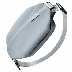 Inateck Kompakt Bauchtasche 4L, Stylische Sling Bag Herren Damen, Wasserdicht Brusttaschen Umhängetasche Schultertasche Crossbody Bag für Reise Schule Wandern Puderblau 4L