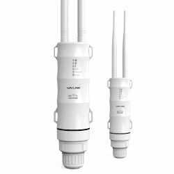 WAVLINK AC600 Dual Band Repeater für den Außenbereich, WLAN-Zugangspunkt, Repeater/Ap-Mode/Router/WISP, 2,4 GHz, 150 Mbps + 5 GHz, 433 Mbps, passives PoE-Modell, 100 m, Weiß WN570HA1