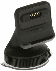 TomTom Click-and-Drive Halterung für die Windschutzscheibe inklusive USB-Autoladegerät und Kabel für ausgewählte 5 und 6 Zoll Modelle (Siehe Kompatibilitätsliste unten) Aktiv-Magnethalterung und Ladegerät Single