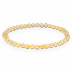 Lebensquelle Plus Mini Kugelarmband | 4-5mm | Hochwertiges Edelsteinarmband Citrin