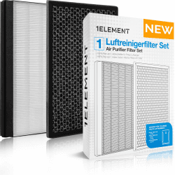 [NEU] 2er Filter-Set für Philips Luftreiniger [AC2882, AC2887, AC2889 & AC3829] – 1 HEPA-Filter und 1 Aktivkohlefilter [Ersetzt FY2422 & FY2420] für Allergiker gegen Viren, Feinstaub und Gerüche HEPA- & Aktivkohlefilter