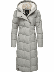 Ragwear Damen atmungsaktiver Wintermantel Warmer wasserdichter Steppmantel lang mit Kapuze Pavla Long XS-6XL S Zinc24