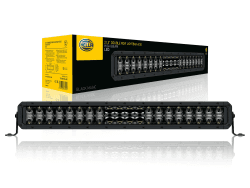 HELLA LED Lightbar Black Magic Double Row 21,5 Zoll LED Bar Offroad mit ECE Zulassung: 5500 echte Lumen doppelte Ausführung LED Zusatzscheinwerfer 12V - 24V für Auto LKW SUV - 1FJ 358 196-401 double row 21.5" - 55cm straight