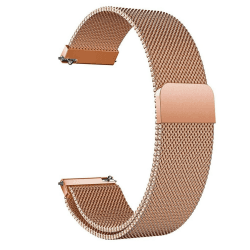 LYYLTX Edelstahl Mesh Uhrenarmband Metall Ersatz Armband Magnetverschluss Smartwatch Schnellverschluss Watch Uhren Ersatzband Für Damen Herren 14mm 16mm18mm 20mm 22mm 24mm 22mm Rosegold