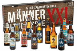 Kalea | XXL Männerhandtasche | 12 x 0,33l Bierspezialitäten aus Privatbrauereien | Biergeschenke für Bierliebhaber | Geschenkidee zu Weihnachten 1 Männerhandtasche XXL 12x0,33l 3.96 l (1er Pack)