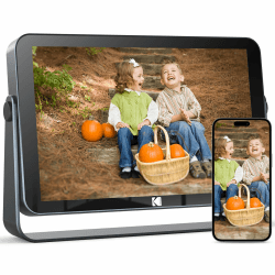 KODAK Digitaler Bilderrahmen, Touch Elektronischer 10.1 Zoll, 1920 x 1200 FHD, ntelligenter mit 32GB Speicher, 4000mAh Li-Akku 10 Zoll-mit Batterie