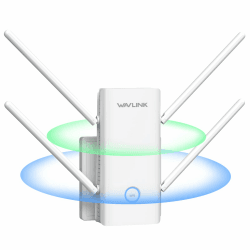 WAVLINK WLAN 6 Verstärker AX3000 Repeater für Zuhause,High-Speed 3.0Gbps Dual Band (5GHz/2.4GHz) Verstärker für Steckdose bis zu 2000sq.ft, WiFi Extender Access Point mit Ethernet Port, 1-Tap Setup