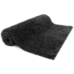 casa pura Badematte Hochflor Sky Soft - Weicher, Flauschiger Badezimmerteppich in Shaggy-Optik - Badvorleger rutschfest waschbar - schadstoffgeprüft - 16 Farben in 6 Größen (Dunkelgrau, 80 x 150 cm) 80x150cm Dunkelgrau
