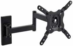 Amazon Basics TV-Wandhalterung mit voller Bewegung, für 30 a 102 cm Fernseher und VESA 200 x 200, Schwarz Schwarz 12" to 40"