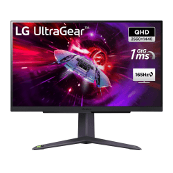 LG Electronics 27GS75QX-B.AEU UltraGear™ QHD Gaming IPS-Monitor 27" (68,4 cm), 2560 x 1440, 16:9, 1ms GtG, 180 Hz, HDR10, 300 cd/m² Helligkeit (typ.), NVIDIA G-Sync Compatible, AMD FreeSync - Schwarz 2024