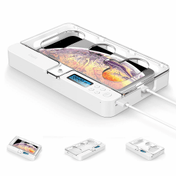 iDiskk Telefon-Timer, selbstkontrolliert, Acrylnitril-Butadien-Styrol (ABS) für alle iPhone- und Android-Telefone, Studenten/Kinder/Erwachsene Kristall-7 Zoll