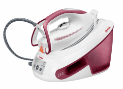 Tefal SV8012 Express Anti-Calc Dampfbügelstation | 2800 Watt | Dauerdampfmenge: 120 g/Min. | Dampfstoß: 400 g/Min. | Kapazität Wassertank: 1,8 Liter | Anti-Kalk-Kollektor | Weiß/Altrosa 6,2 Bar | 400g/Min. Dampfstoß