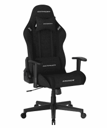 Robas Lund DXRacer Prince L PF132 Gaming-/ Büro-/ Schreibtischstuhl, mit Wippfunktion Gaming Stuhl Höhenverstellbarer Drehstuhl PC Stuhl Ergonomischer Chefsessel, schwarz DXRacer PRINCE Stoffbezug Schwarz