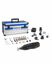 Dremel 8260 Akku-Rotationswerkzeug, 12V 3Ah Lithium-Ionen-Akku, Multifunktionswerkzeug mit 65 Zubehörteilen, 5 Vorsatzgeräten, bürstenlosem Motor, Konstantelektronik, variable Drehzahl 5000–30000/min Dremel 8260 5 Vorsatzgeräte 65 Zubehöre