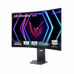 LG Electronics 39GS95QE-B.AEU UltraWide QHD UltraGear Gaming OLED-Monitor 39" (99cm), 3440 x 1440, 0,03ms GtG, 240Hz, HDR400 TRUE BLACK, NVIDIA G-Sync Compatible, AMD FreeSync Premium Pro - Grau 39 Zoll Schwarz