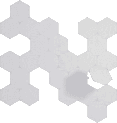 Nanoleaf Shapes Hexagon Erweiterungspack, 25 zusätzliche LED Panels - Smarte Modulare RGBW WLAN 16 Mio. Farben Wandleuchte Innen, Musik & Bildschirm Sync, Funktioniert mit Alexa, Deko & Gaming Erweiterungspack (25 Stk.)