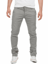 Yazubi Herren Chino Hose, Modell Dustin, Chinohose by Yzb Jeans 33W / 32L Grau (Gull 4r173802)