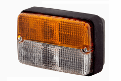 HELLA Blinkleuchte - Halogen - 12V - Anbau/geschraubt - Stecker: Flachstecker - links/vorne/rechts - Menge: 1 - 2BE 997 131-081, Schwarz