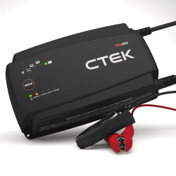 CTEK PRO25S, 25A, Batterieladegerät 12V Und Stromversorgung, Batteriepfleger, Ladegerät LiFePO4, Lithium Ionen Ladegerät Auto Und LKW Mit Rekonditionierungsmodus Und Entsulfatierungsprogramm Single
