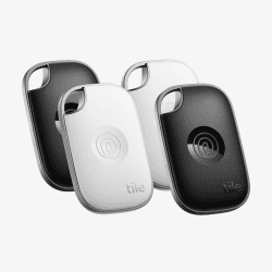Tile by Life360 Pro (2024) – Leistungsstarker Bluetooth-Tracker, Schlüssel- und Gegenstandsfinder für Schlüssel, Taschen und mehr. iOS- & Android-kompatibel. Handy-Finder. 4er-Pack (Schwarz/Weiß) Schwarz/Weiß, 4er-Pack