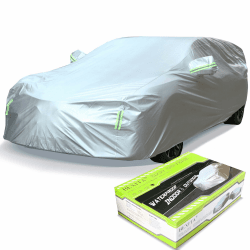 BEXITA Auto Abdeckplane Wasserdicht Autoabdeckung Autoplane Winter Ourdoor für Wagon Outdoor & Indoor - Regen,Schnee,Hagel,Sonne,UV-Schutz Universal Fit für Wagon-Länge (bis zu 490cm) L Vollgarage Wagon