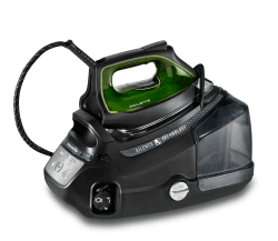 Rowenta DG9248 Silence Steam Pro Dampfbügelstation | 2800 Watt | Extra Dampfstoß: 620 g/Min. | Tankfüllmenge: 1300 ml | Schwarz/Grün 620g/Min Dampfstoß | -30% Stromverbrauch