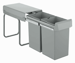 GROHE Blue Accessoires | Mülltrennsystem - Trennung 2-fach, 2 x 15 l | grau | 40855000 Trennung 2-fach 30 cm - 15 l / 15 l