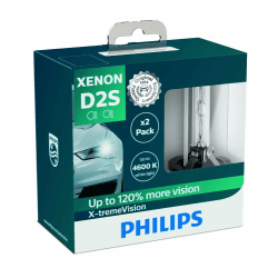 Philips 85122XVS2 Xenon-Scheinwerferlampe X-tremeVision D2S, Doppelset D2S Single