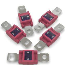 AUPROTEC Mega Hochstromsicherung Schraubsicherung 80A - 500A Auswahl: 80A Ampere rot, 5 Stück 5 pièces 80A Ampere rot