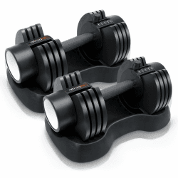 ATIVAFIT verstellbare Kurzhantel - Hantel mit Anti-Rutsch-Griff und Ablageschale platzsparende Hantel für Frauen und Maenner, Training und Fitness zu Hause (1pcs/2pcs) 12.5KG*2pcs